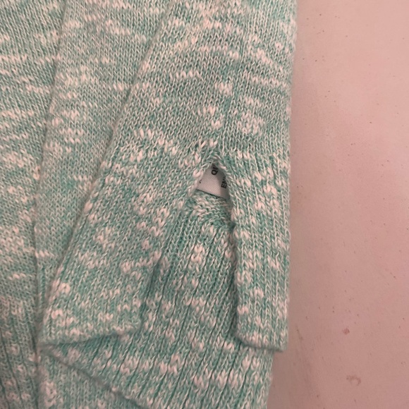 J. Crew Light Green and white  Crew Neck Sweater - Picture 3 of 5